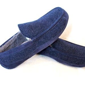 New with box Navy Blue UGG Men's ASCOT Wool UGGPure Lined Moccasin Slippers